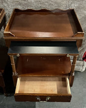 Load image into Gallery viewer, Vintage PAIR of LEXINGTON Mahogany Side / Phone Tables Writing Slide &amp; Drawer!!
