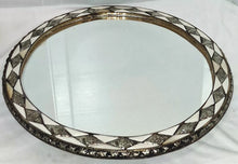 Load image into Gallery viewer, Moroccan Round Wall Mirror Filigree Metal Frame Made in Morocco 18"
