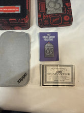 Load image into Gallery viewer, VINTAGE 1997 65th ANNIVERSARY EMPLOYEE ONLY ZIPPO LIGHTER IN TIN RARE
