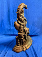 Load image into Gallery viewer, RARE Antique Victorian Brass Mr. Punch Figure Collectibles Door Stop 12” Tall

