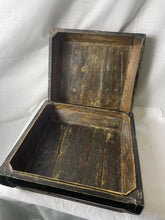 Load image into Gallery viewer, Antique 19 Century Chinese Provincial Utilitarian Wood tea Box 14”x14”x8”!!
