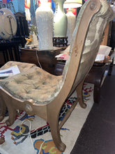 Load image into Gallery viewer, Vintage Comfortable Japanese Silk Obi Chair And Footstool Combination!!!
