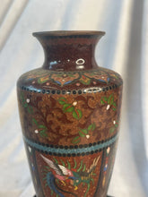 Load image into Gallery viewer, Antique Japanese Cloisonné Vase from 1846-1923
