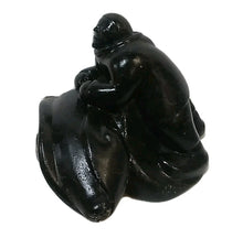 Load image into Gallery viewer, Vintage Inuit Soapstone Hunter &amp; Seal Sculpture, Mathewsie Amidlak 491‑05‑3503
