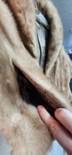 Load image into Gallery viewer, Vintage Mink Fur Stole Cape 1950s 2 Pocket Santa Ana
