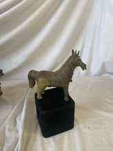 Load image into Gallery viewer, ancient Style Highly detailed Tribal cast brass horse made in India.
