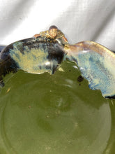 Load image into Gallery viewer, Sumida Gawa Large Pond Bowl 4 Figures and Nest W Eggs 8.75” Signed!!

