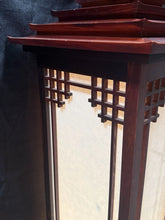 Load image into Gallery viewer, Beautiful TRADITIONAL KOREAN PAGODA WOOD FLOOR LAMP 60”
