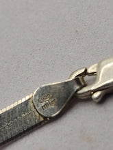 Load image into Gallery viewer, 36” 7mm, vintage Italian Sterling 925 silver herringbone chain necklace
