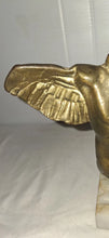 Load image into Gallery viewer, Yanni Signed Abstract Winged Male Torso Bronze Tone Sculpture Marble Base Modern
