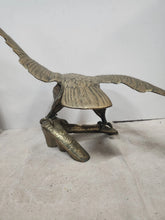 Load image into Gallery viewer, Vintage Large Brass Eagle On A Branch Sculpture Statue
