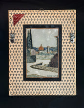Load image into Gallery viewer, Vintage Florentine Pietra Dura Plaque ‘Il Mosaico di Firenze’ Dual Panel 10x8
