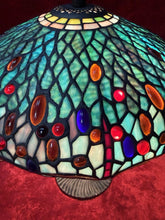 Load image into Gallery viewer, Unique Designed Tiffany Style Dragonfly, Motif Table Lamp Stained Glass

