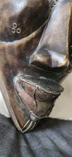 Load image into Gallery viewer, VTG Hand Carved Wooden African Mask Wood Tribal Mask Wall Hanging Decoration

