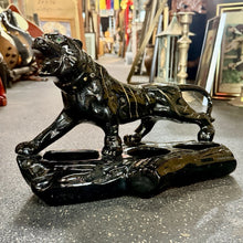 Load image into Gallery viewer, Vintage Attributed Royal Haeger Black Panther TV Lamp Planter MCM Ceramic 15”
