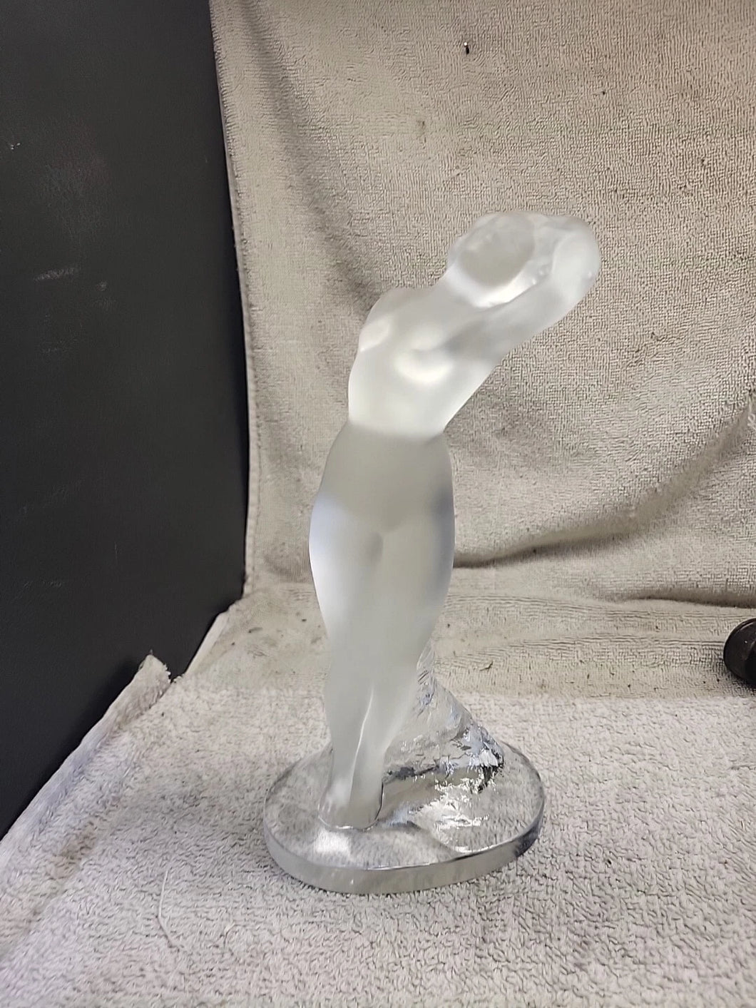 Lalique Danseuse Bras Leves Figurine by M Lalique (Signed, 1995) Broken Arm