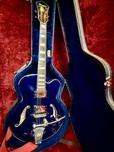 Load image into Gallery viewer, Ibanez Artcore AFS75T Hollowbody Electric Guitar Transparent Blue w/ Case Strap
