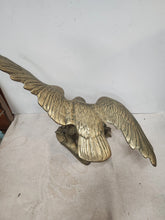 Load image into Gallery viewer, Vintage Large Brass Eagle On A Branch Sculpture Statue

