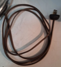 Load image into Gallery viewer, VTG Art Deco Chrome Slag Glass Ashtray Smoking Stand/Table Electric Lighter Lamp

