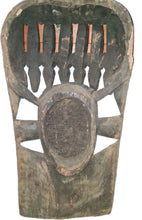 Load image into Gallery viewer, Vintage Large African Carved Wood Bamum Mask from Cameroon 32“ X 18“
