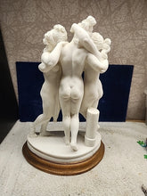 Load image into Gallery viewer, A. Santini - The Three Graces - Alabaster - Unsigned 11.25"
