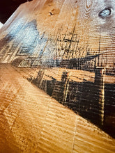 Load image into Gallery viewer, Vintage Mid-Century Modern Brent Signed Oil Painting Nautical Harbor Boats 40x30
