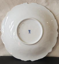 Load image into Gallery viewer, Antique Meissen Rococo Floral Gold Decoration Plate 11”
