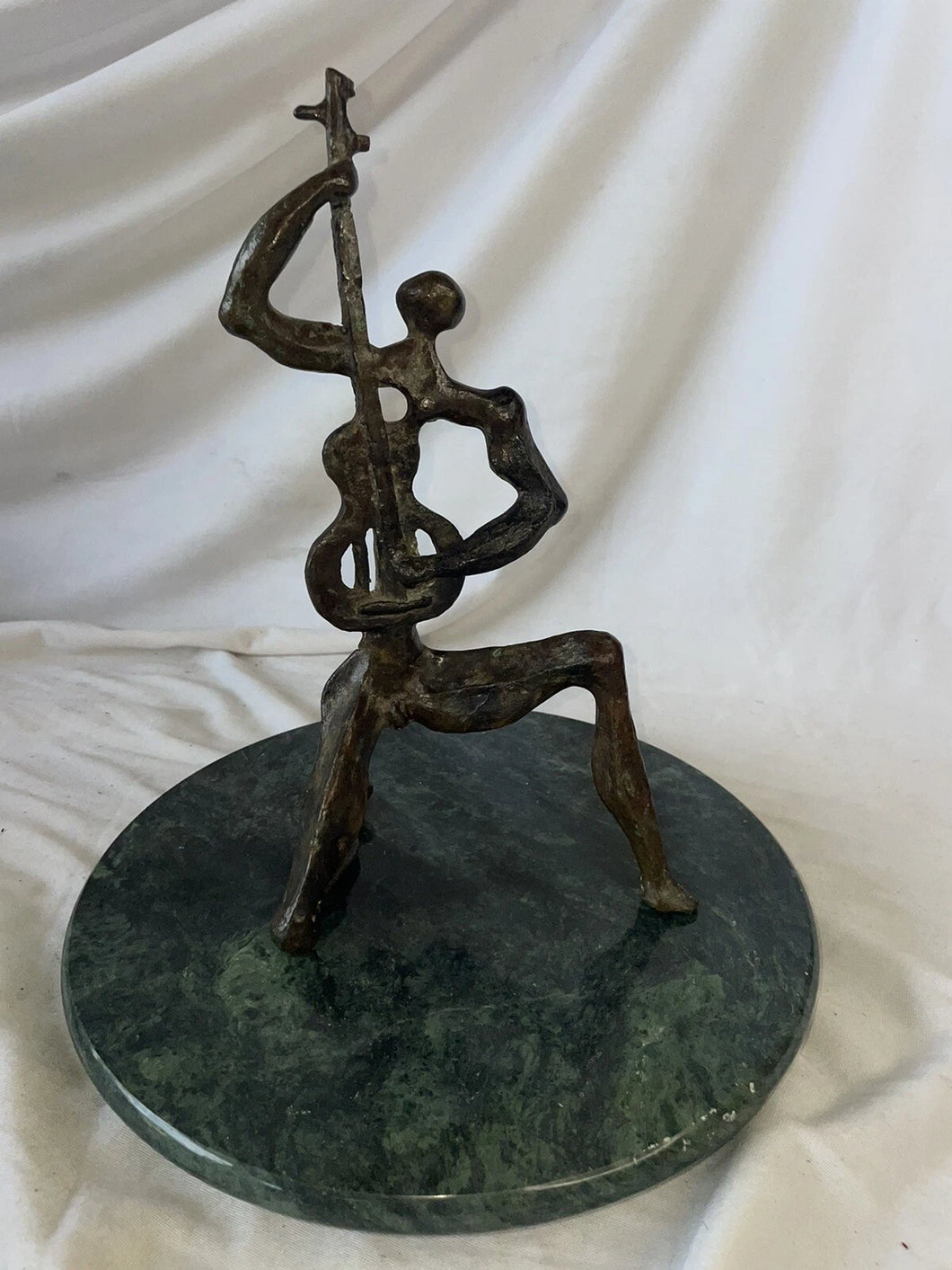 Ossip Zadkine 1890-1967 original Bronze Sculpture “The Guitarist”, 1950-1960!!