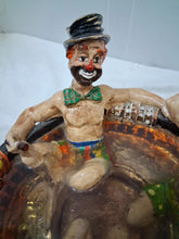 Load image into Gallery viewer, Ron Lee Rub a Dub Dub Three Men Clowns In A Tub Bathtub Figurine Rare 1981 LARGE
