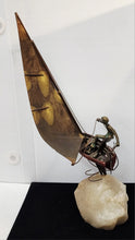 Load image into Gallery viewer, Curtis Jere Bronze &amp; Brass Sailboat Vintage C Jere 1960s Sculpture Artisan House
