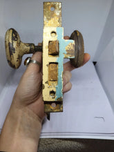 Load image into Gallery viewer, Vintage Oval Beaded-Edge Door Knob Set, Reclaimed Hardware (EFO)
