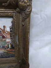 Load image into Gallery viewer, Beautiful Piet van Beek Dutch Oil Painting Of European Town With Canal Signed
