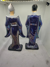 Load image into Gallery viewer, Vintage Midcentury Japanese Lustre Ware Lusterware Figurines Geisha 9"
