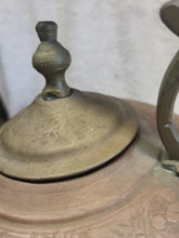 Load image into Gallery viewer, Antique Copper English Tea Kettle Pot Brass Knob Goose Neck (bra1019)
