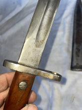 Load image into Gallery viewer, 1890`S TURKISH SWORD BAYONET OTTOMAN MAUSER w SCABBARD DAGGER M1890 WW1 WW2
