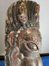 Load image into Gallery viewer, Vintage hand carved wooden Ganesh Mask Hindu Nepalese Buddha (as1024)
