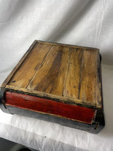 Load image into Gallery viewer, Antique 19 Century Chinese Provincial Utilitarian Wood tea Box 14”x14”x8”!!
