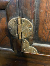 Load image into Gallery viewer, Vintage Elmwood Korean Storage Chest Cabinet With Brass Accents
