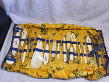 Load image into Gallery viewer, 18 Piece Victorian French Ivory~Celluloid Vanity Dresser Manicure Grooming Set
