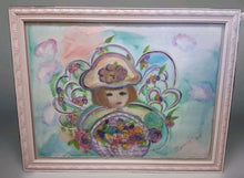 Load image into Gallery viewer, BARBARA KATZ BIERMAN Original Signed Framed Watercolor With Acrylic
