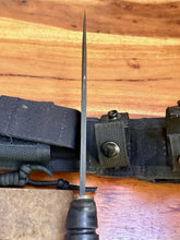 Load image into Gallery viewer, US Camillus KA-BAR USMC 7” Fighting Knife w/ Nylon Sheath &amp; Sharpening Stone
