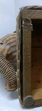 Load image into Gallery viewer, Vintage 20” Rattan Wicker Elephant Plant Stand Side End Table
