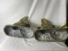 Load image into Gallery viewer, Vintage Pair Of Large Metal Replica Bird Sculptures by Alphonse Arson 14”
