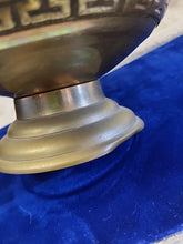 Load image into Gallery viewer, Large Vintage Chinese Solid Brass Dragon Urn Vase Planter with Floral Motif

