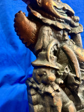 Load image into Gallery viewer, RARE Antique Victorian Brass Mr. Punch Figure Collectibles Door Stop 12” Tall
