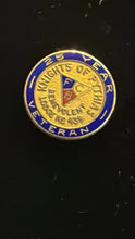 Load image into Gallery viewer, Knights Of Pythias Pin 3 Grams 14kt Gold 25 Year Veteran Masons Fraternal Org
