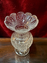 Load image into Gallery viewer, RARE Waterford Master Cutter Crystal Vase 13.25” Fan &amp; Wedge New w/Box (Half)
