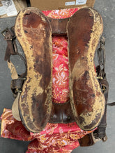 Load image into Gallery viewer, Antique John Clark - Western Saddle W/wood Stirrups 11.5" Seat c. 1870-90
