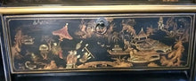 Load image into Gallery viewer, Asian Black Lacquer Jewelry Chest Cabinet Drop Front Top, Doors &amp; Drawers
