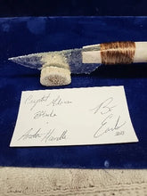 Load image into Gallery viewer, All American Glass Knife w/ Deer Antler Handle Flint Knapping by Bo Earls
